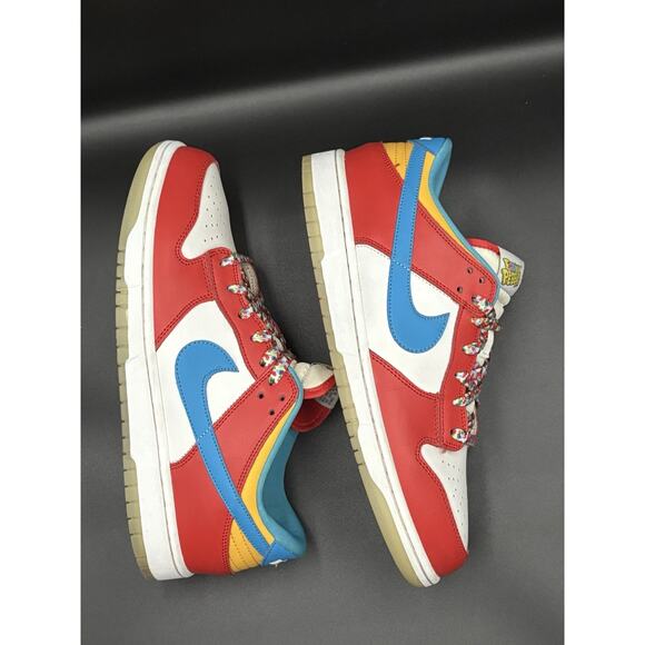 NIKE MEN DUNK LOW FRUITY PEBBLE RED/LASER BLUE/WHITE sz 10 DH8009-600 main image 4